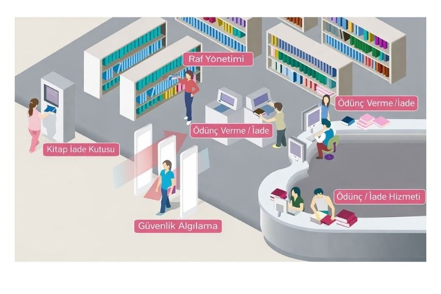 RFID kütüphane güvenlik ve otomasyon sistemleri